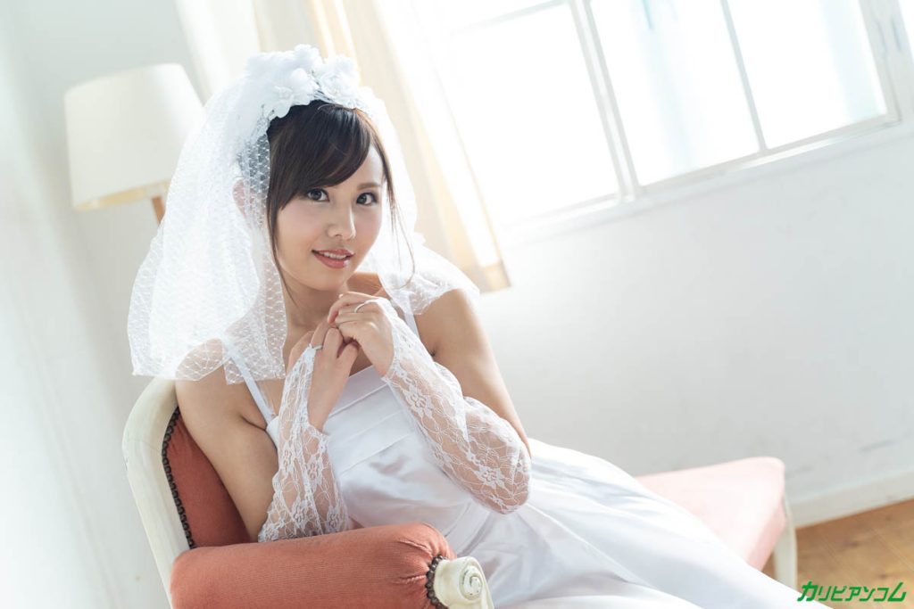 碧えみ 花嫁騎乗位 ベール揺れる カリビアンコム