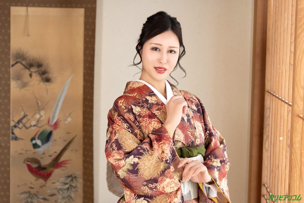     .	着物姿の星野みきちゃんの独特な色気と美熟女感を紹介するレビュー用画像